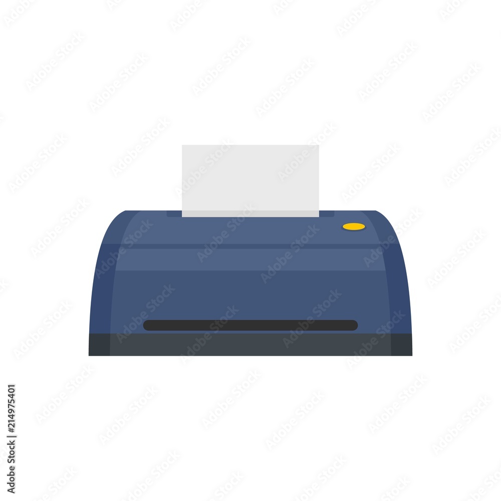 Digital printer icon. Flat illustration of digital printer vector icon for web isolated on white Digital printer icon. Flat illustration of digital printer vector icon for web isolated on white