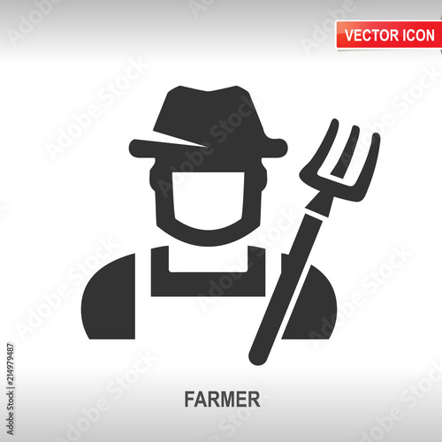 farmer vector icon