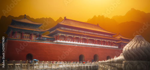 Forbidden City is the largest palace complex in the world. photo