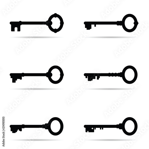 key vector six icon in old version