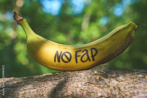 Obraz na płótnie Banana with inscription