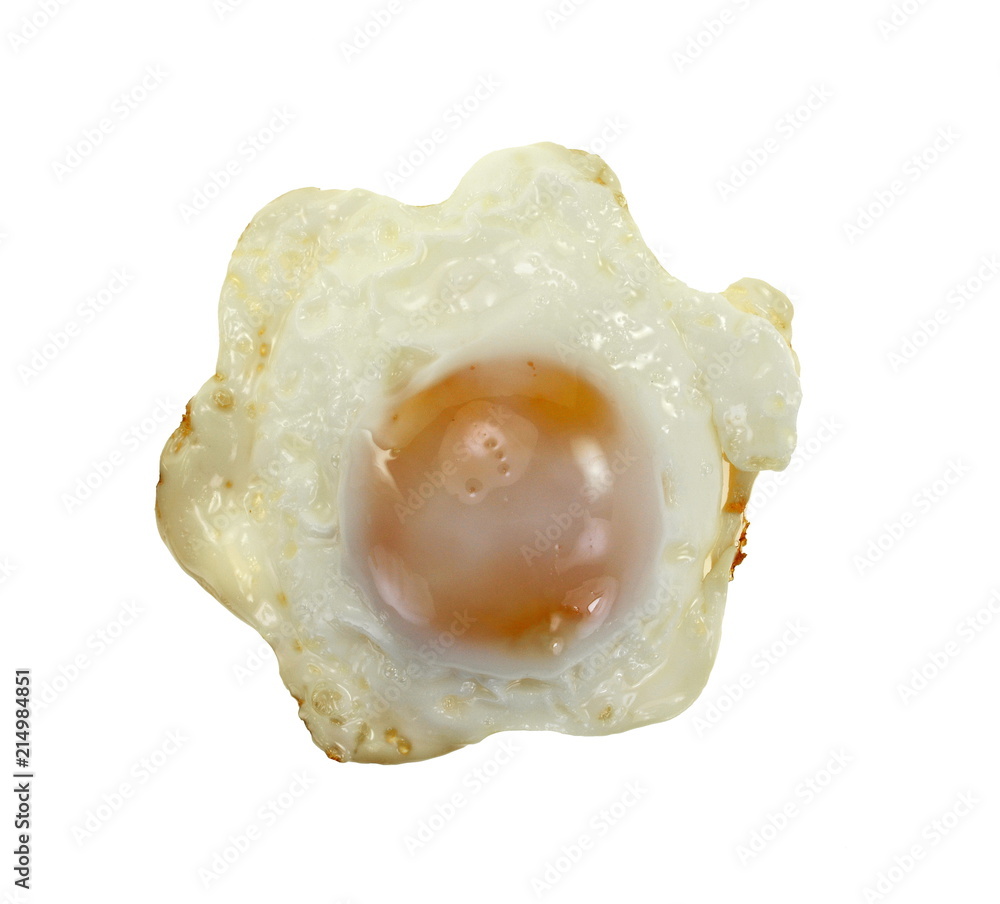 fried eggs isolated on white. fried eggs isolated on white.