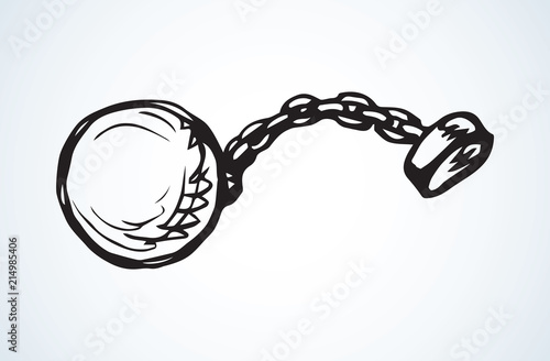 Shackles. Vector drawing