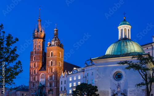 Krakau – Marienkirche zur Blauen Stunde