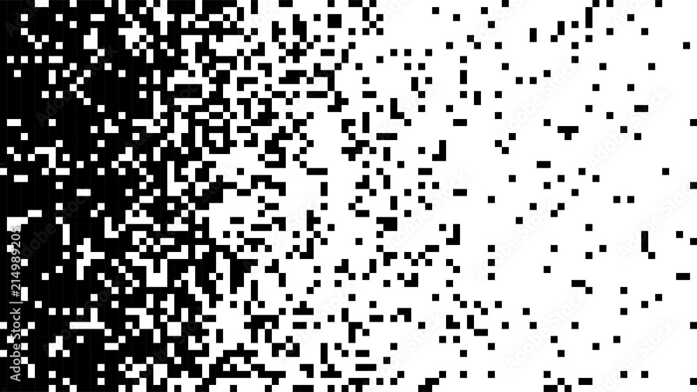 Abstract pixel gradient background. Falling pixels. Broken texture. Abstract vertical gradient halftone. Vector illustration. Abstract pixel gradient background. Falling pixels. Broken texture. Abstract vertical gradient halftone. Vector illustration.