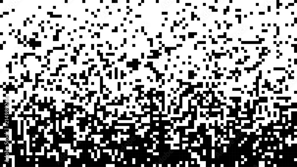 Abstract pixel gradient background. Falling pixels. Broken texture. Abstract vertical gradient halftone. Vector illustration. Abstract pixel gradient background. Falling pixels. Broken texture. Abstract vertical gradient halftone. Vector illustration.