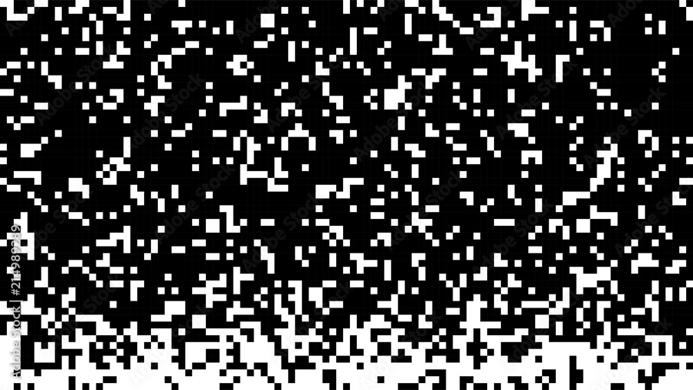 Abstract pixel gradient background. Falling pixels. Broken texture. Abstract vertical gradient halftone. Vector illustration. Abstract pixel gradient background. Falling pixels. Broken texture. Abstract vertical gradient halftone. Vector illustration.