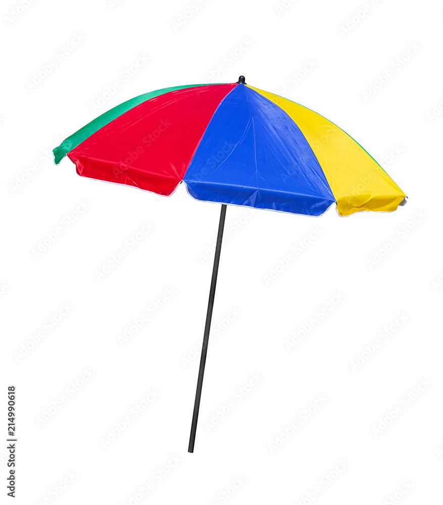 Beach umbrella on a white background Beach umbrella on a white background