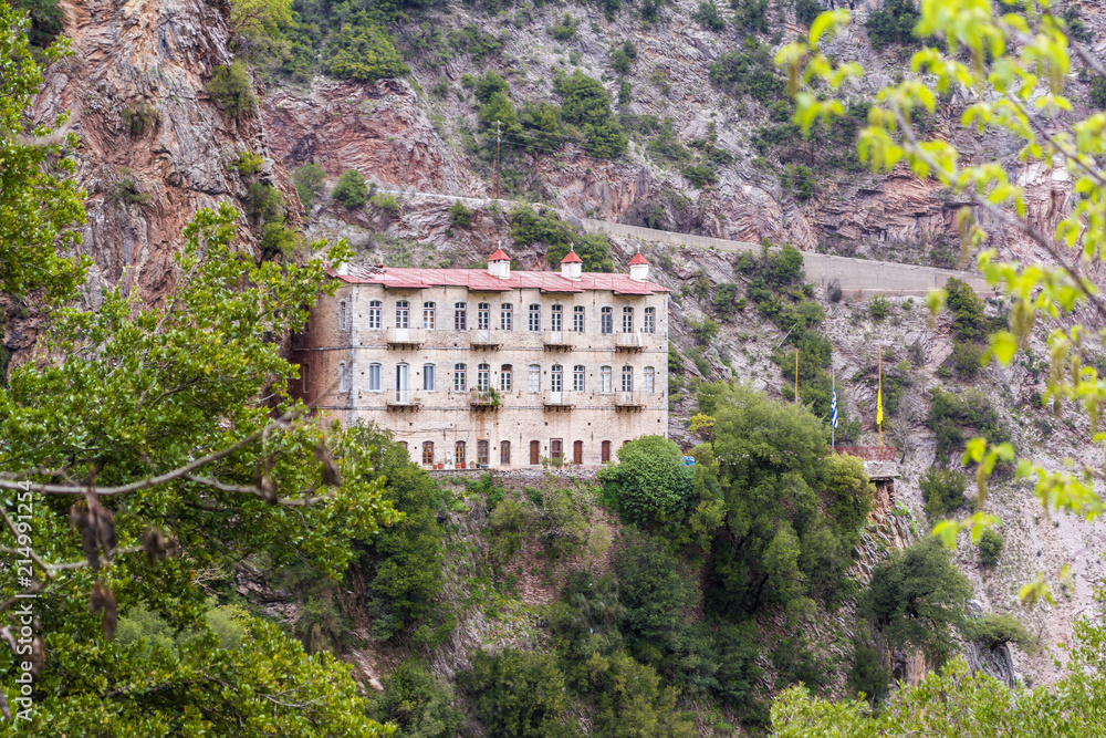 Fototapeta premium Proussos monastery near Karpenisi town in Evrytania - Greece