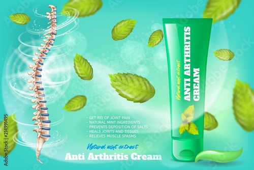 Anti Arthritis Cream Promotion Vector Banner