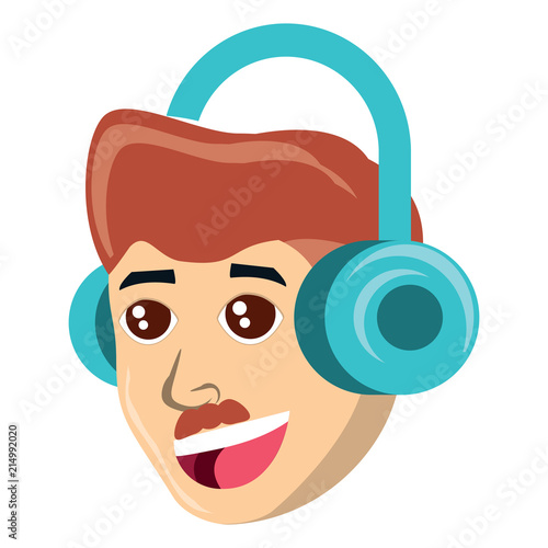 cartoon man icon