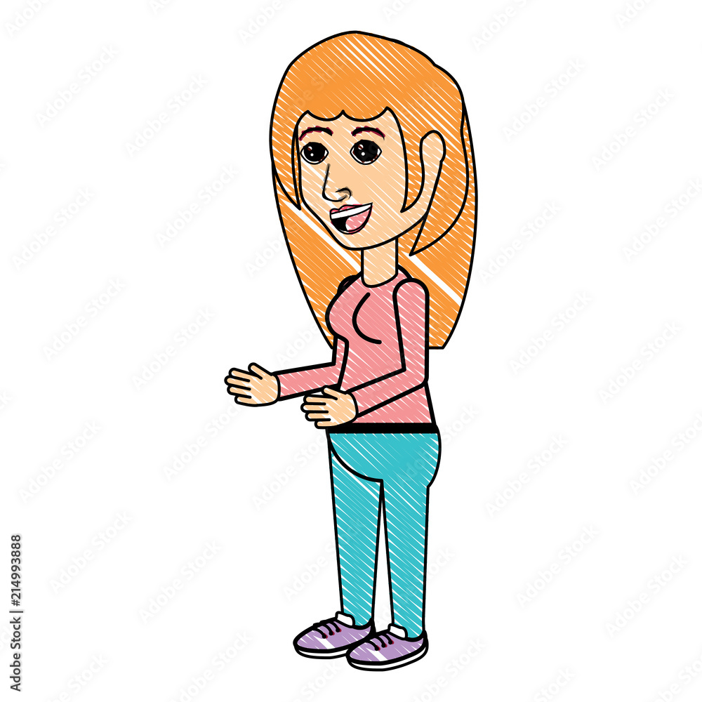 cartoon woman design