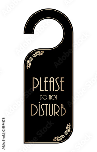 please do not disturb hotel door hanger