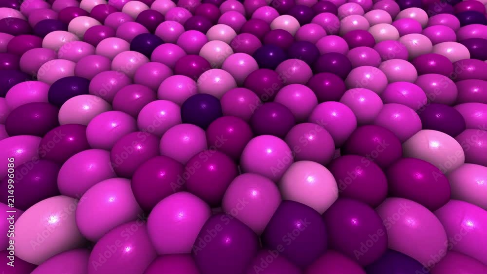 Pink dynamic ball simulation