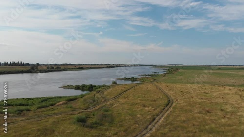 Wallpaper Mural Aerial shot of the Vistula river. Torontodigital.ca
