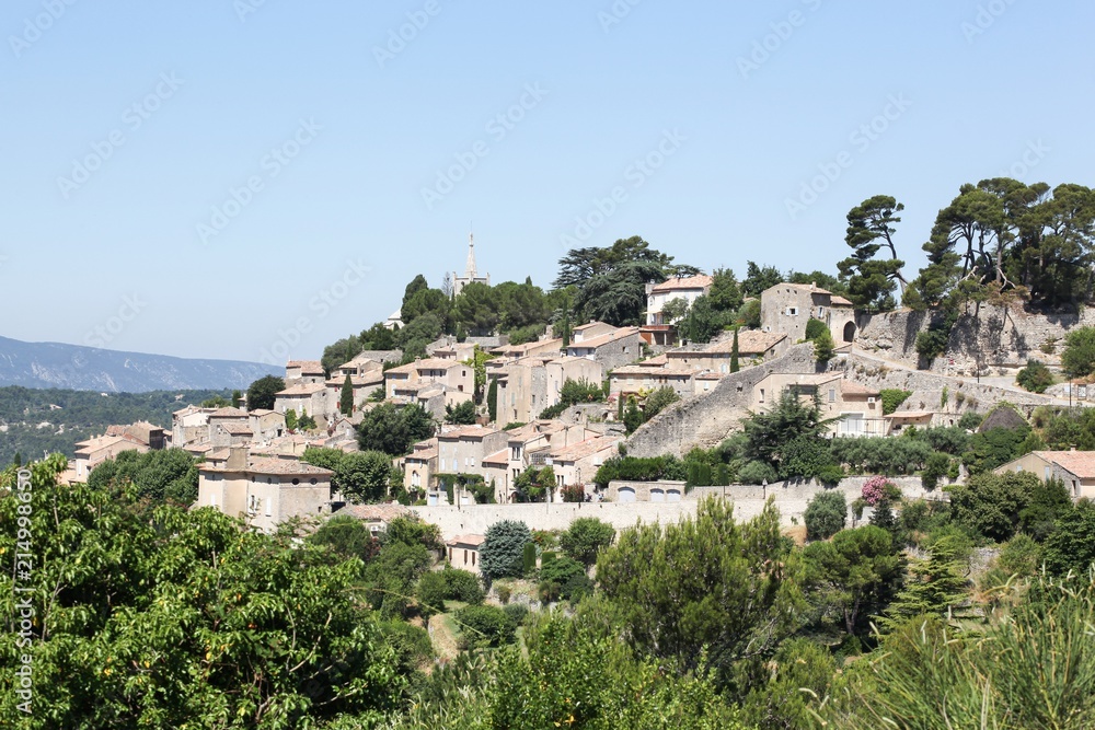 View of the village of Bonnieux in Provence, Luberon, France