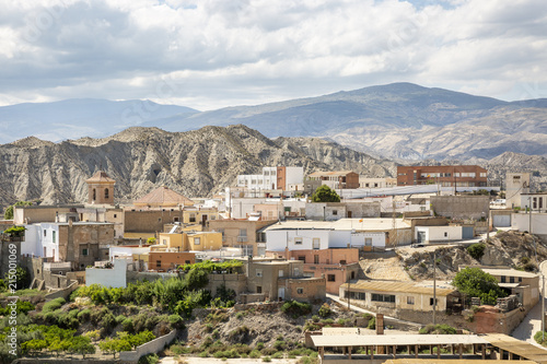 a view over Alhabia town, Almeria, Andalusia, Spain photo