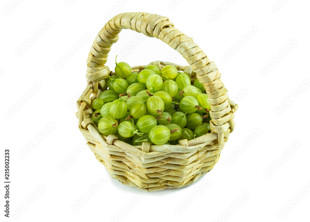 gooseberries isolated on white background gooseberries isolated on white background