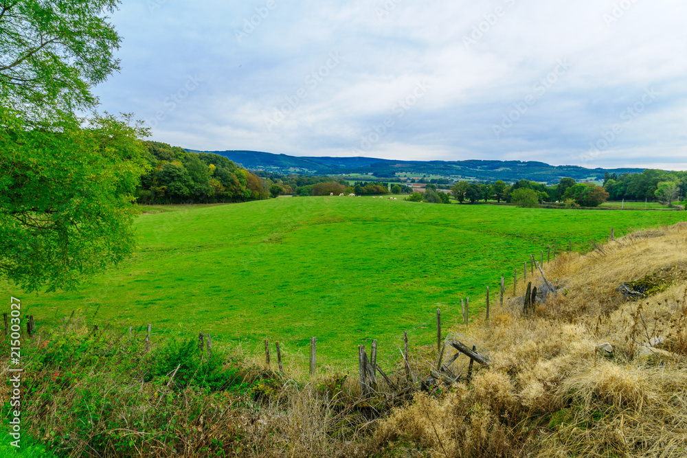Countryside in the Morvan Mountains