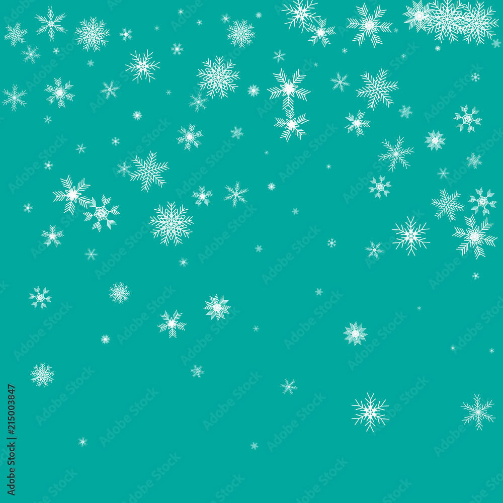 Winter pattern with crystallic snowflakes. Christmas background. Vector. Winter pattern with crystallic snowflakes. Christmas background. Vector.