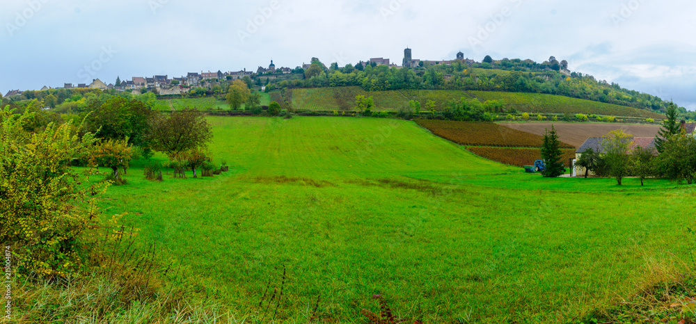 View of the Vezelay village View of the Vezelay village