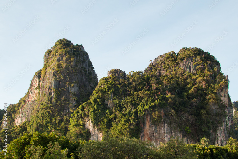 île rocheuse inhabitée dans la mer d'Andaman en Thaïlande 