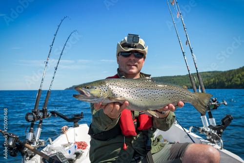 Big lake trout from Vattern lake