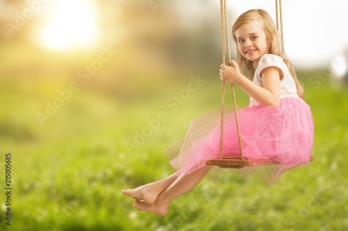 Little child girl having fun © BillionPhotos.com