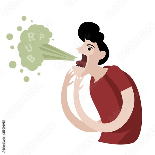 man smelly burping 