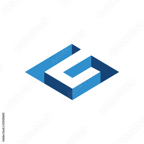 G Letter three dimension Logo vector element. G Logo Template