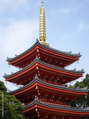 Five-storied pagoda in Japan