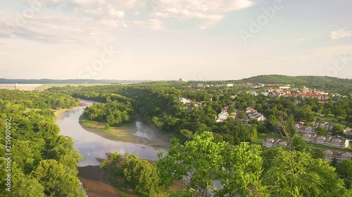 Panning shot of Branson, Missouri