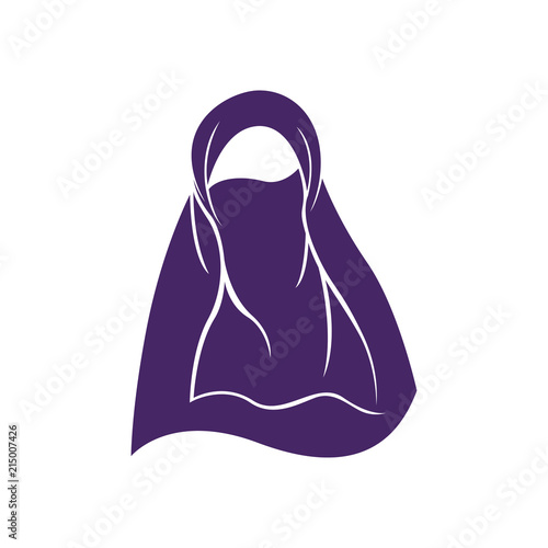 Hijab. Hijab Logo. Hijab Store Logo. Hijab Icon. Hijab vector Illustration. Niqab.