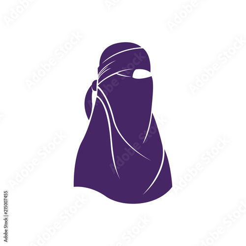 Hijab. Hijab Logo. Hijab Store Logo. Hijab Icon. Hijab vector Illustration. Niqab.