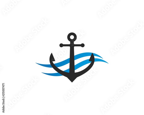 Anchor icon Logo Template