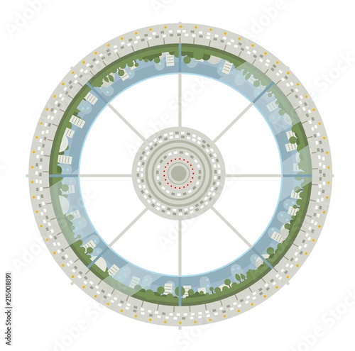 circular wheel space station