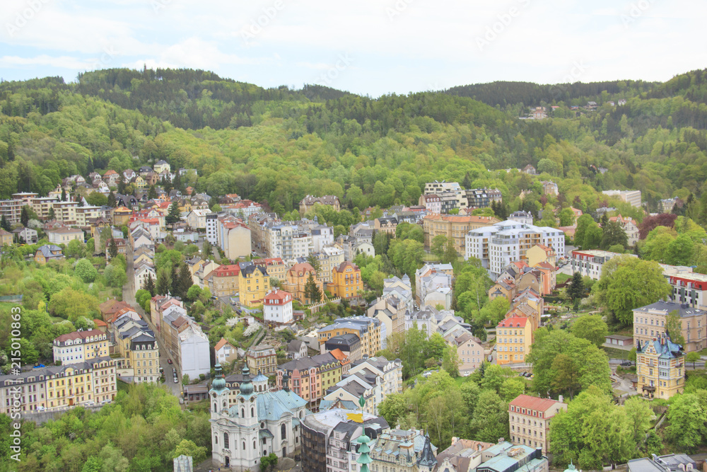 Beautiful view of Karlovy Vary, Czech Republic
