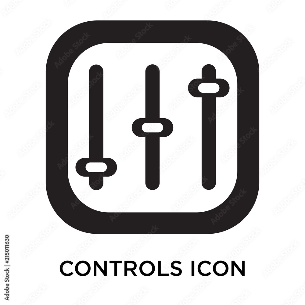 controls icons isolated on white background. Modern and editable controls icon. Simple icon vector illustration. controls icons isolated on white background. Modern and editable controls icon. Simple icon vector illustration.