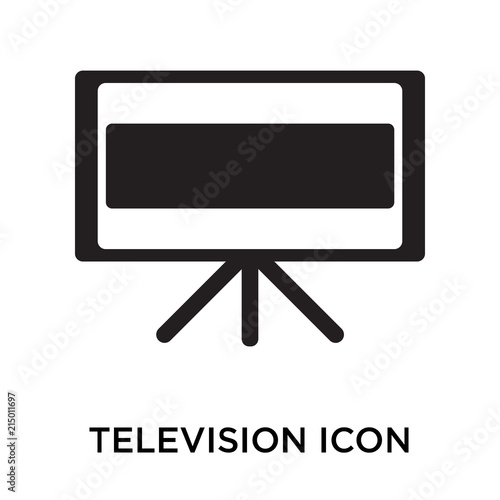 television icons isolated on white background. Modern and editable television icon. Simple icon vector illustration.