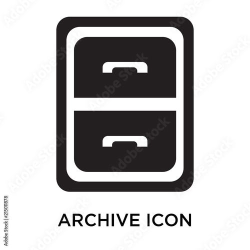 archive icons isolated on white background. Modern and editable archive icon. Simple icon vector illustration.