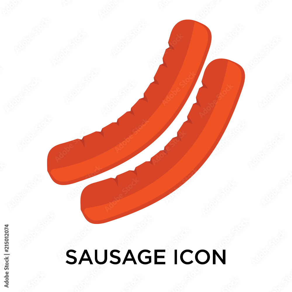 sausage icons isolated on white background. Modern and editable sausage icon. Simple icon vector illustration. sausage icons isolated on white background. Modern and editable sausage icon. Simple icon vector illustration.