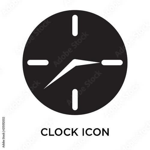 clock icons isolated on white background. Modern and editable clock icon. Simple icon vector illustration.
