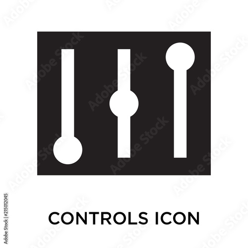 controls icons isolated on white background. Modern and editable controls icon. Simple icon vector illustration.