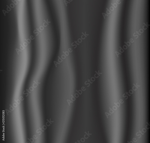 Luxury Black cloth, Wavy folds of silk, grunge texture, Elegant background, satin fabric
