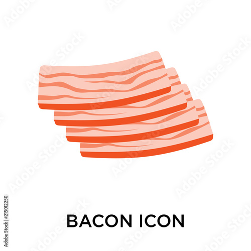 bacon icons isolated on white background. Modern and editable bacon icon. Simple icon vector illustration.