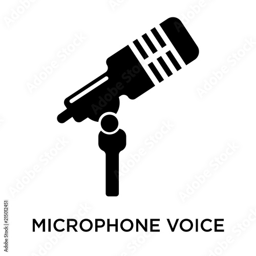 microphone voice icon isolated on white background. Modern and editable microphone voice icon. Simple icons vector illustration.
