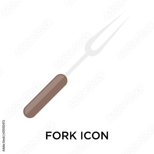 fork icons isolated on white background. Modern and editable fork icon. Simple icon vector illustration.