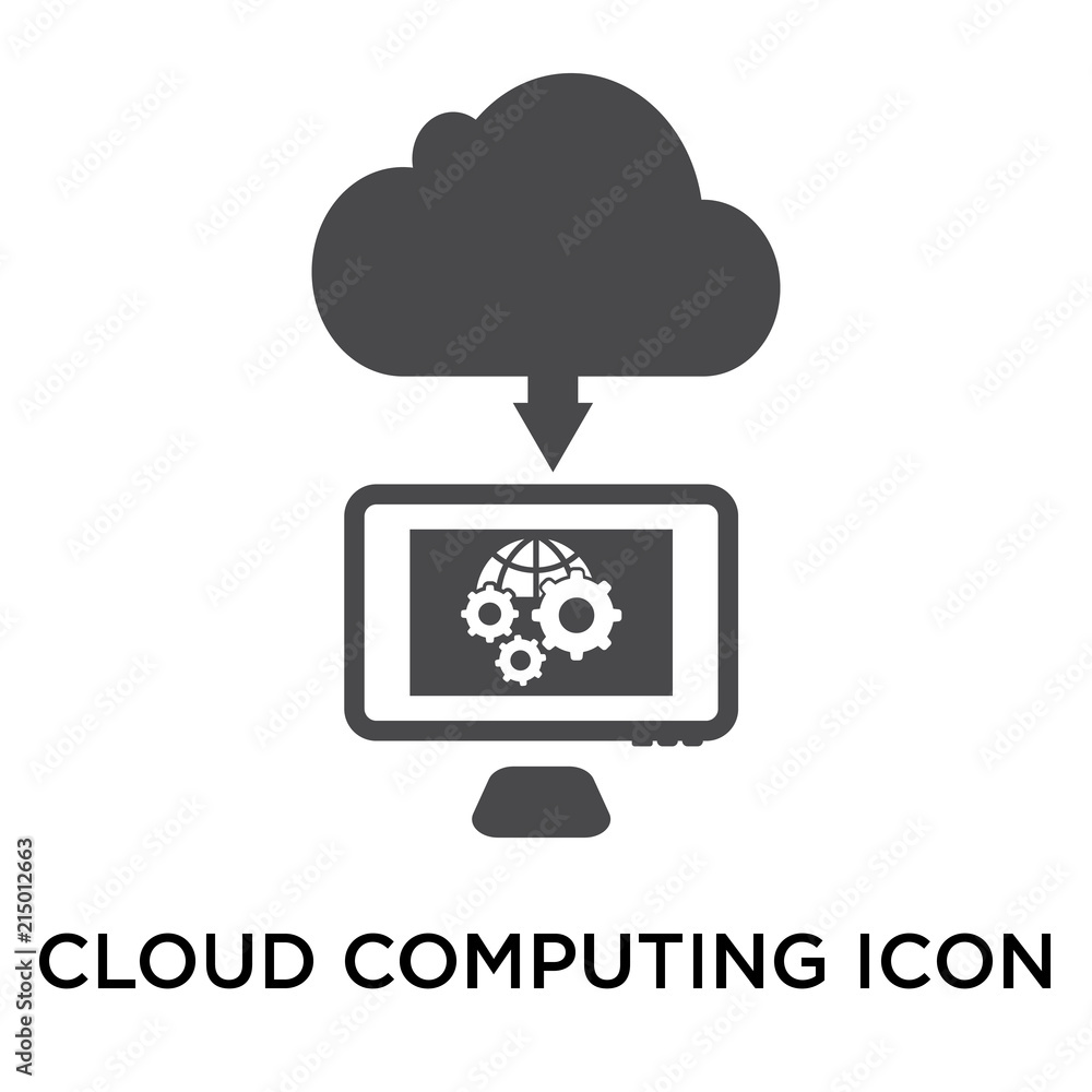 cloud computing icon on white background. Modern icons vector illustration. Trendy cloud computing icons cloud computing icon on white background. Modern icons vector illustration. Trendy cloud computing icons
