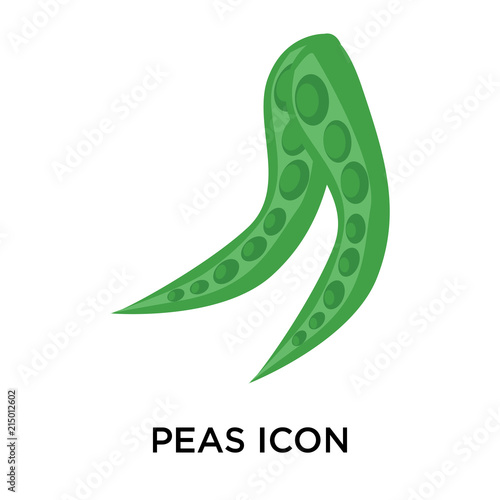 peas icons isolated on white background. Modern and editable peas icon. Simple icon vector illustration.