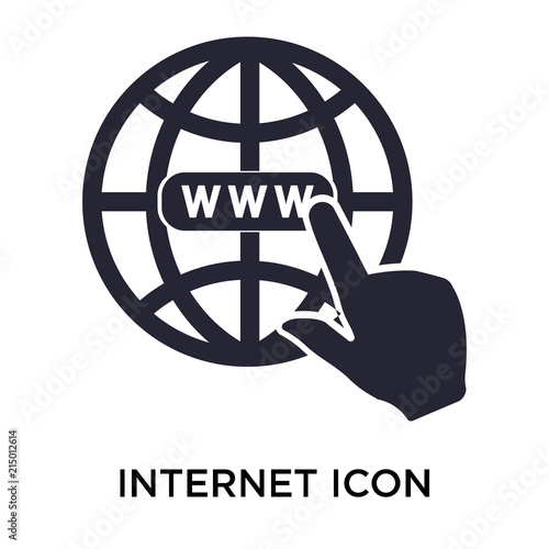 internet icon on white background. Modern icons vector illustration. Trendy internet icons